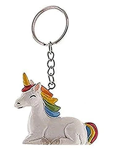 Einhorn 3D-Schlüsselanhänger/ Regenbogen