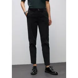 Street One Damen Softe Velvet Chino, Black, 36W x 30L - Damen-Hosen im Casual Fit mit Slim Legs, aus weichem Velvet für ein angenehmes Tragegefühl – perfekt für modebewusste Frauen.