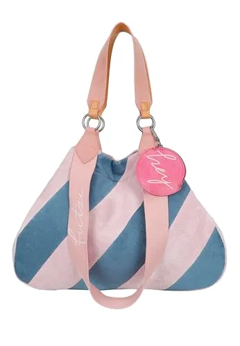 Fritzi aus Preussen Damen Izzy Medium Frottee Blue Rose Shopper - Damen-Henkeltaschen mit modernem Design und praktischem Stauraum für den Alltag