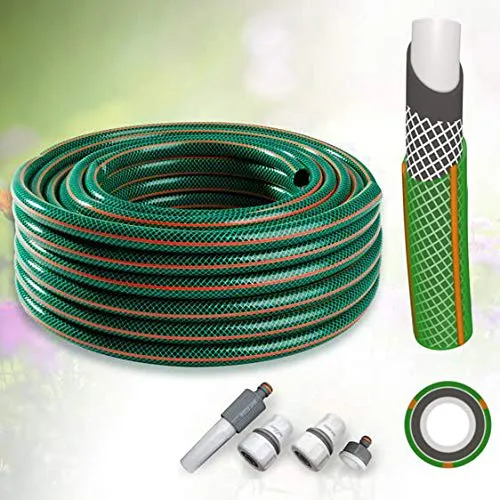 All4You GARTENSCHLAUCH 1/2 Zoll 20 m grün WASSERSCHLAUCH Schlauch mit Armaturen