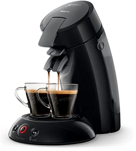 Philips Senseo New Original Kaffeepadmaschine, Crema Plus, Kaffeestärkewahl, HD6554/68, 0.7 L, 1450 W, schwarz