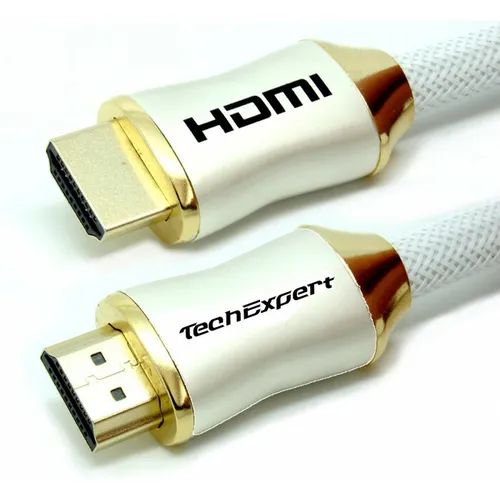 HDMI 2.1 8K 4K 120Hz Kabel 1 Meter weiß HDR UHD eARC 48Gb/Sec. TechExpert