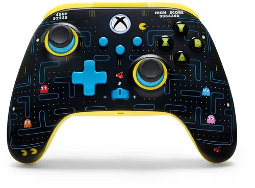 PowerA Wireless Controller for Xbox Series X|S - PAC-MAN - Kabelloser Gamecontroller mit Halleffekt-Daumensticks für präzises Spielen, ergonomischem Design und 30 Stunden Akkulaufzeit – ideal für stundenlangen Gaming-Spaß!