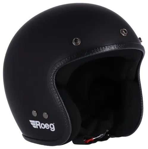 Roeg Jett Solid Matt Black Gr. M Open Face Helm Jethelm Motorradhelm