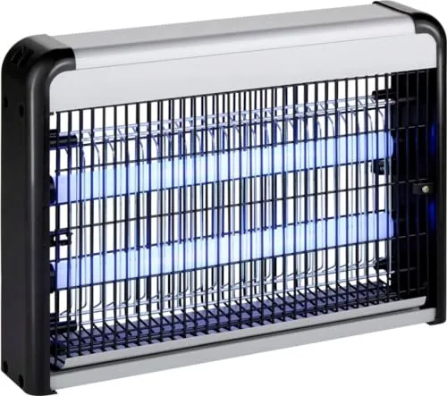 Grundig Fliegenklatsche Mückenabwehr - Fliegenklatsche mit UV-Insektenlampe zur effektiven Mückenabwehr, inkl. praktischer Aufhängekette für einfache Handhabung.