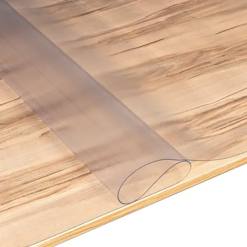 ANRO Tischfolie Tischschutzfolie 100x90cm - Pflegeleicht & Robust - Die ANRO Tischfolie bietet optimalen Schutz für Hochglanz- und Glastische. Pflegeleicht und wasserfest, schützt sie Oberflächen vor Verschmutzungen und bleibt auch bei Außeneinsatz stabil.