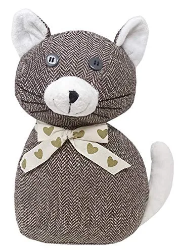Lashuma Türstopper Katze Camero, Türpuffer schwer Höhe: 26 cm, Türhalter Grau