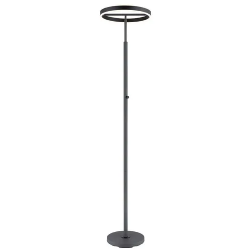 Moderne Stehlampe LED Standleuchte - neigbar mit Drehdimmer, 179 cm - Stehleuchten mit neigbarer Leuchte und praktischen Drehdimmer für flexibles Licht. Ideal zum Lesen oder Arbeiten, bietet 1700 Lumen bei 36 Watt. Langlebig mit 20.000 Stunden Lebensdauer und modernem, mattem Schwarz.