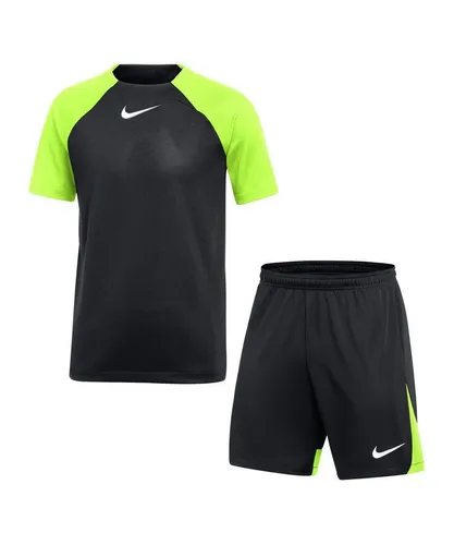 Nike Performance Academy Pro Trainingsset Kids - Jogginganzug in Gelb/Schwarz - Trainingsbekleidung für Kinder, 100% Polyester, ideal für Fußballtraining und sportliche Aktivitäten.
