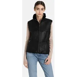 Werner Christ ® Damen Lammfellweste - Damen-Westen aus 100 % echtem Lammfell, vielseitig einsetzbar als Reit- oder Outdoorweste, mit modischer taillierter Silhouette und hohem Tragekomfort.