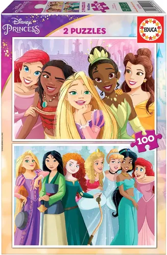 Educa - Puzzle 2x100 Disney Princess - 100 dielov