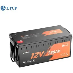 LiTime 12V 280Ah LiFePO4-Batterie mit Tiefentladungsschutz - Hochleistungs-Lithiumbatterie für Wohnmobile, Boote und Solar. Über 4000 Ladezyklen und robuster Schutz machen sie zur idealen Energiequelle auch bei extremen Temperaturen.