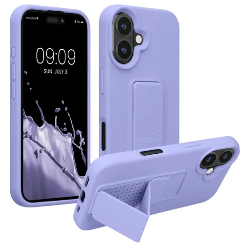 Hülle für Apple iPhone 16 Hülle Silikon Case Handy Cover Fingerhalter