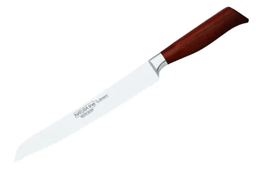 Burgvogel NATURA Line Brotmesser mit Wellenschliff - Klinge: 22 cm, geschmiedet