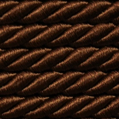 ab 5 Meter Satinkordel Ø8mm braun  Schnur Dekokordel Flechtschnur Raspeln DE