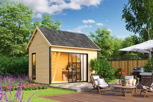 Gartenhaus Holz 44mm MURANO 2