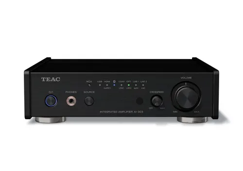 TEAC Reference AI-303 Hi-Res USB DAC Stereo-Vollverstärker - Hifi-Verstärker mit Hypex Ncore Technologie, HDMI und Bluetooth für hochwertigen TV-Sound und drahtlose Verbindung. Unterstützt hochauflösende Audioformate für ein unvergleichliches Klangerlebnis.
