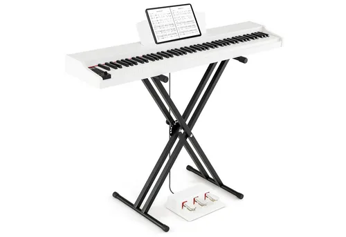 COSTWAY Home-Keyboard (1-St), digital E-Piano, elektronisches Klavier, 88 Tasten