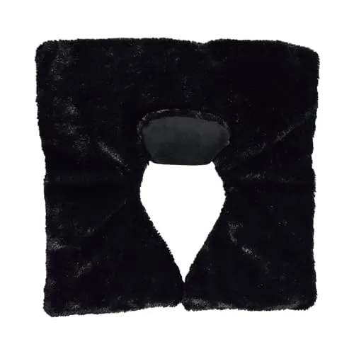 Habibi Plush Premium Rücken- und Schulterwärmer schwarz mit Körnerkissen