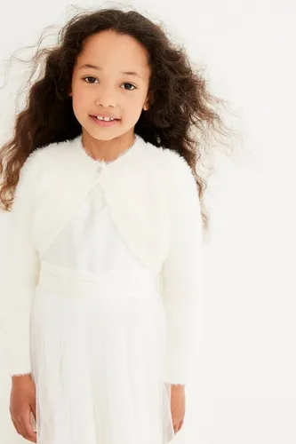 Next Bolero Flauschige Strickjacke mit Glitzer (1-tlg)