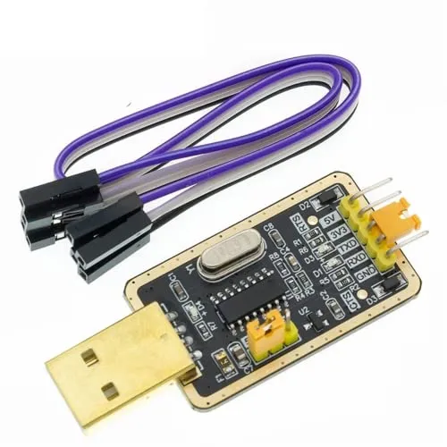 Fasizi 3,3 V / 5 V USB zu TTL Konverter CH340G UART Seriell Adaptermodul Golden