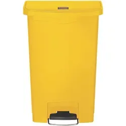 Rubbermaid Tret Abfalleimer Slim Jim 50 Liter gelb in gelb von Rubbermaid