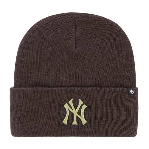 '47 Brand Beanie Wintermütze - Haymaker NY Yankees braun - Sportfan Skullies & Beanies, stylische Wintermütze mit NY Yankees Logo für perfekten Tragekomfort und Schutz vor Kälte.