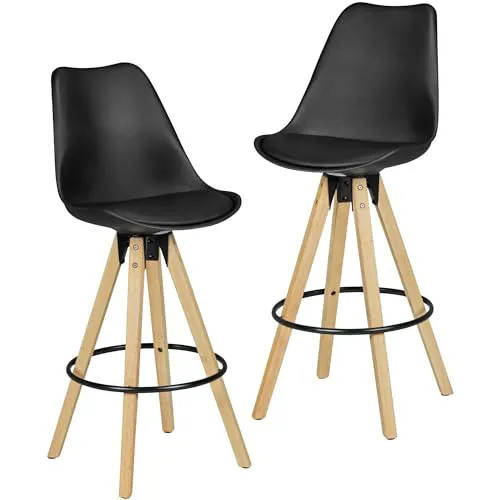 FINEBUY Barhocker SuVa6287_1 2er Set Retro Design von FineBuy