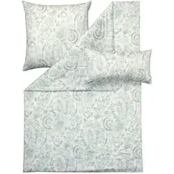 ESTELLA Mako-Satin Bettwäsche Yura in Grün in grün von ESTELLA