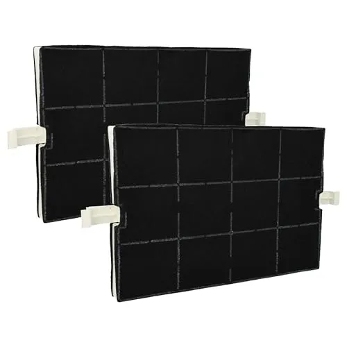 vhbw 2x Aktivkohlefilter kompatibel mit Neff DKF39, D99T7N002, D99T7N0, D99T7A001, D99T7A0, D99T5N0 Dunstabzugshaube - 36,7 x 20,0 x 2,4 cm