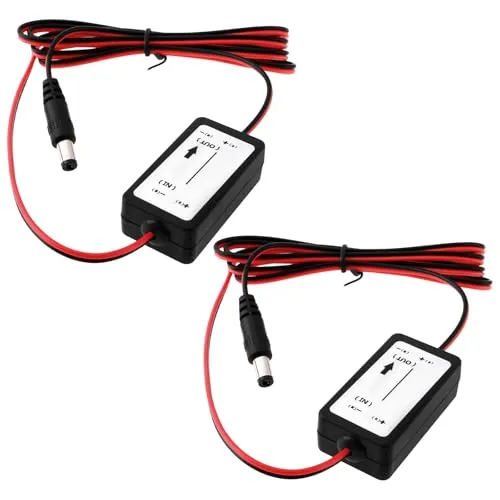 eMagTech 2 Stück 12-V-Rückfahrkamerafilter mit Stecker Kameragleichrichter Leistungsrelais Kondensatorfilter Kompatibel mit BMW Kompatibel mit Opel