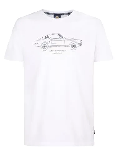 Petrol Industries, Men T-Shirt SS Classic Print, M-1050-TSR109, Bright White, XXXL