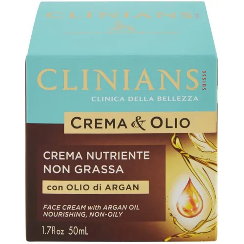 CLINIANS Crema & Olio nutritive Gesichtscreme mit Arganl 50 ml