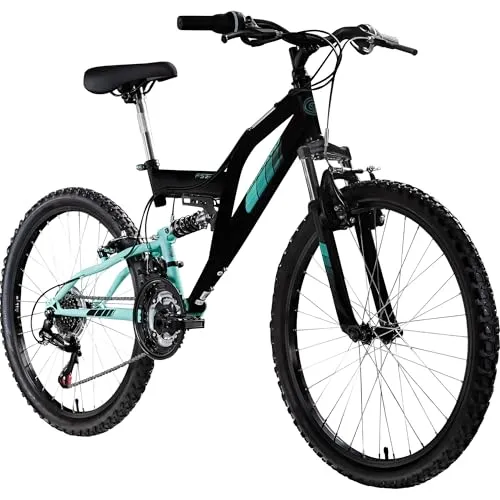 Galano FS240 Mountainbike Kinderfahrrad 24 Zoll - Mountainbike für Kinder ab 8 Jahren, robust mit Vollfederung und 18 Gängen für spannende Abenteuer auf Trails und Waldwegen.