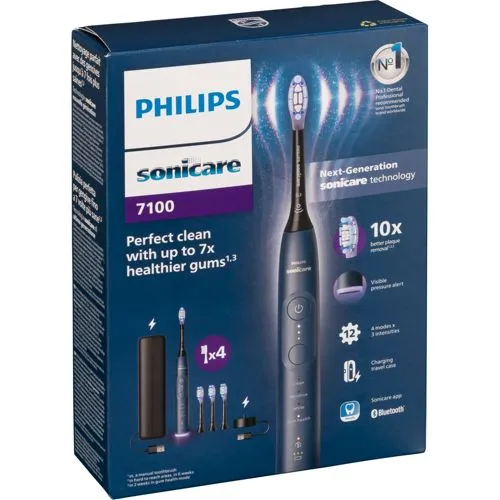Philips Sonicare 7100 HX7423/08 - Schallzahnbürste für optimale Mundgesundheit - Elektrische Zahnbürste mit Schalltechnologie für gründliche Reinigung und sanfte Pflege, ideal für ein strahlendes Lächeln.