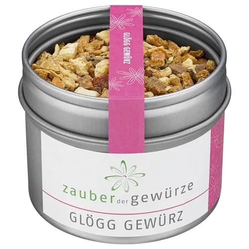 Zauber der Gewürze Glögg Gewürz – Gewürzmischung für skandinavischen Glühwein und andere Wintergetränke, 50 g