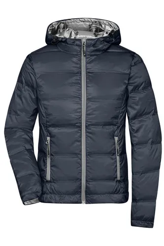 James & Nicholson Daunenjacke Leichte und taillierte Damen Daunenjacke in Glanzoptik JN1151 Softes, leichtes, wind- und wasserabweisendes Material