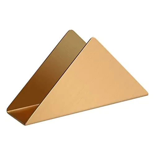 Packung goldener Edelstahl-Serviettenhalter, minimalistischer, dreieckiger Metall-Serviettenhalter, Cocktail-Serviettenspender. 1
