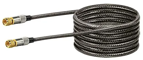SCHWAIGER -KVCHD50 532- SAT-Empfängerkabel/ 5 m Anschlusskabel/ 110 dB/Bild- und Tonübertragung/konfektioniert/ 75 Ohm/F-Stecker > F-Stecker/weiß