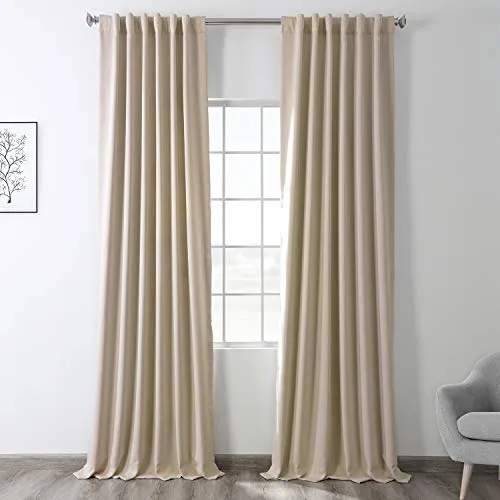HPD Half Price Drapes BOCH-P Raumverdunkelungsvorhänge, 308 cm lang, für Schlafzimmer und Wohnzimmer (1 Panel), 127 x 308 cm, Eierlikör, Polyester-Mischung, Eggnog, 50