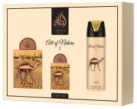 Lattafa Pride Art of Nature Geschenkset - Elegantes Geschenkset mit 100 ml EDP, 20 ml EDP und 200 ml Bodyspray. Ideal für besondere Anlässe und eine stilvolle Körperpflege.