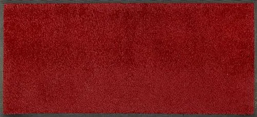 wash+dry Läufer Bordeaux 35x75 cm - Rechteckiger Teppichläufer in Bordeaux, waschbar und geeignet für Fußbodenheizung – ideal für ein gemütliches Zuhause.