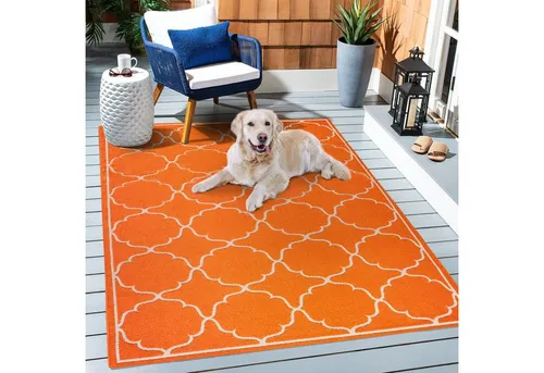 Novel Outdoorteppich Berlin, Orange, 120x170 cm in orange von Sanat