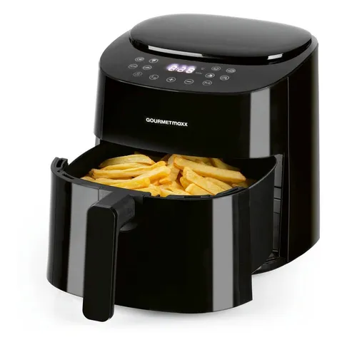 GOURMETmaxx Heißluft-Fritteuse Digital - 4,5l, 1400W, schwarz
