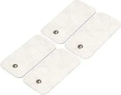 Beurer Elektroden-Pads 4 Pads für TENS + EMS Geräte - Hochwertige, selbstklebende Elektroden-Pads (10 x 5 cm) für Muskelstimulation und Schmerzlinderung, wiederverwendbar ohne Kontaktgel, ideal für diverse Körperbereiche.