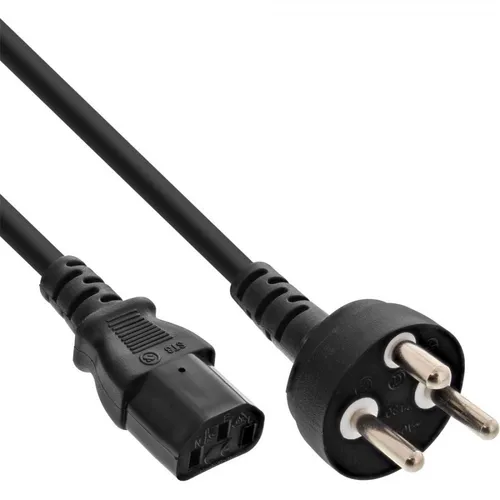 InLine® Netzkabel, Netzstecker Dänemark auf Kaltgerätestecker C13, 5 m