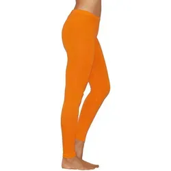 YESET Leggings Damen Leggings lang Baumwolle Gamaschen Unisex orange XL-40