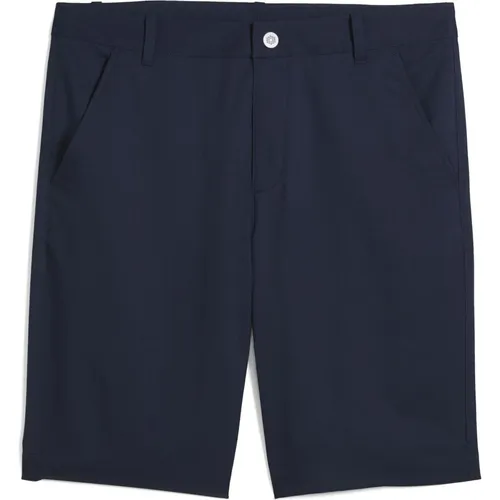 Puma Golf Tech 2.0 Short deep navy (14) 31 - Laufshorts für Herren mit innovativer dryCELL-Technologie, die Feuchtigkeit ableitet. Hergestellt aus 100% recyceltem Material, ideal für Golfer, die Stil und Nachhaltigkeit schätzen.
