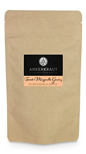 Ankerkraut Tomate-Mozzarella Gewürz, 110g im Beutel, Mediterrane Mischung Würzender Zutaten für Antipasti, Italien, Zuckerfrei in Premium Qualität