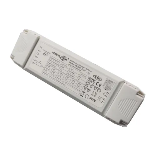 ML60C-PDV Merrytek 60W DALI 1-10V dimmbarer LED-Treiber - Zuverlässiger 60W LED-Treiber für flexible Lichtgestaltung. Dimmbar und ideal für moderne Beleuchtungssysteme. Hohe Qualität und einfache Integration in bestehende LED-Anlagen.